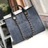 Chanel Deauville Tote 38cm Blue/Black For Women A66941