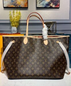 Louis Vuitton Neverfull GM Tote Bag Monogram Canvas Red For Women 15.7in/40cm LV M41181