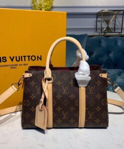 Louis Vuitton Soufflot BB Monogram Canvas Pink And Brown For Women M44815