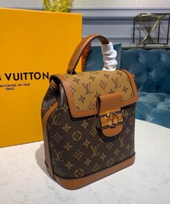 Louis Vuitton Dauphine Backpack PM Monogram and Monogram Reverse Canvas By Nicolas Ghesquiere For Spring-Summer, Women's Bags 20cm LV M45142