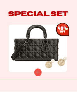 Special Set Christian Dior: Lady D-Joy Bag + Tribales Earrings