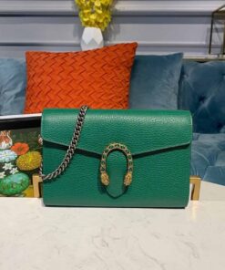 Gucci Dionysus Mini Chain Bag Emerald Green Metal-Free Tanned For Women 8in/20cm GG 401231 CAOGX 3120