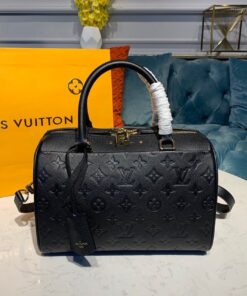 Louis Vuitton Speedy Bandouliere 25 Monogram Empreinte Black For Women, Women's Handbags, Shoulder And Crossbody Bags 9.8in/25cm LV M42401