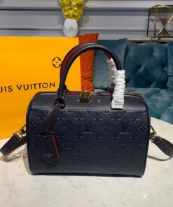 Louis Vuitton Speedy Bandouliere 25 Monogram Empreinte Navy Blue For Women 9.8in/25cm LV