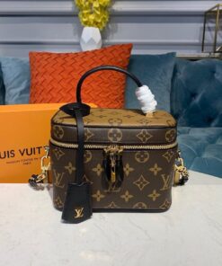 Louis Vuitton Vanity PM Monogram And Monogram Reverse Canvas By Nicolas Ghesquiere For Women, Women's Handbags, Shoulder And Crossbody Bags 7.5in/19cm LV M45165