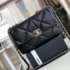 Chanel 19 HandBag Black For Women 11.8in/30cm