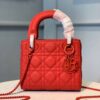 Christian Dior Mini Lady Dior Bag with Chain Matte Hardware Spring/Summer Collection, Red , For Women Women?s Handbags, 18cm CD