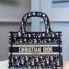 Christian Dior Mini Book Tote Bag 22cm Oblique Embroidered Canvas Spring/Summer Collection, Blue