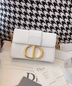 Christian Dior Mini 30 Montaigne Bag 7in/18cm Gold Hardware Calfskin Leather Spring/Summer Collection