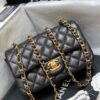 Chanel Classic Flap Bag Gold Toned Hardware Black For Women, Women's Bags, Shoulder And Crossbody Bags 7.8in/20cm A01116