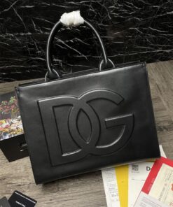 Dolce Gabbana Small DG Daily Shopper Black For Women 14.6in/37cm DG BB7023AQ26980999