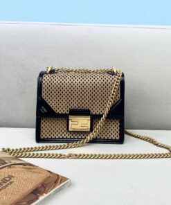Fendi Small Kan U Black and Brown Bag For Woman 19cm/7.5in485