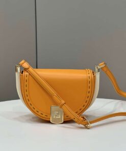 Fendi Moonlight Saddle Orange Bag For Woman 19cm/7.5in