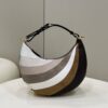 Fendi Fendigraphy Small Beige And Brown Inlay Bag For Woman 24.5cm/9.5in 8BR798AJSSF1HNV