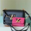 Louis Vuitton Twist MM Bag, Shoulder and Cross Body Bags For Women Black / Fuchsia 9.1in/23cm LV M59885