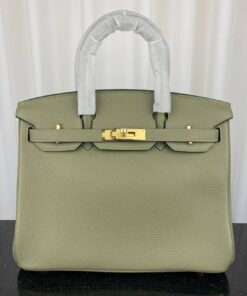 Hermes Birkin Bag 30 Green Moss Toned Hardware Bag For Women, Women's Handbags, Shoulder Bags 11.8in/30cm