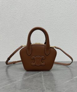 Celine Mini Bowling Bag Tan For Women 8in/20cm
