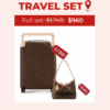 Travel Set Louis Vuitton: Horizon 55 Brown + CarryAll PM Bag Brown