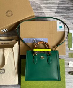 Gucci Diana Small Tote Bag Green For Women, Women's Bags 11in/27cm GG