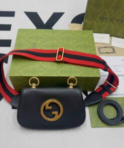 Gucci Blondie Mini Bag Black For Women, Women's Bags 8.7in/22cm GG698643 UXXAG 1064