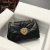 Dolce Gabbana Large Devotion Shoulder Bag In Quilted Nappa Black For Women 11.4in/29cm DG
