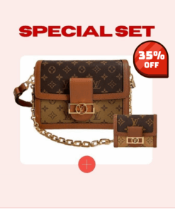 Special Set Louis Vuitton: Dauphine MM Bag + Dauphine Compact Wallet
