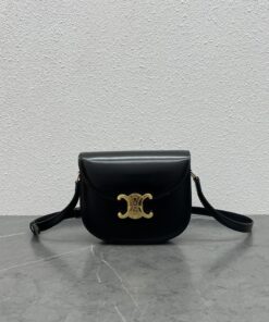 Celine Teen Besace Triomphe Black For Women 7.2in/18.5cm 110413BF4.38NO