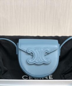 Celine Mini Besace Cuir Triomphe Demin For Women 4in/11cm 10J303DPQ.07DD