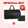 Special Set Louis Vuitton: Keepall Bandouliere 55 + Multiple Wallet Monogram Eclipse for men
