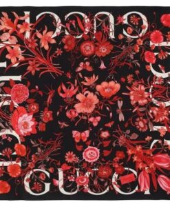 Gucci GG Printed silk carré scarf
