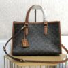 Celine Mini Horizontal Cabas In Triomphe Canvas Tan For Women 14in/35cm 199742BZJ.04LU