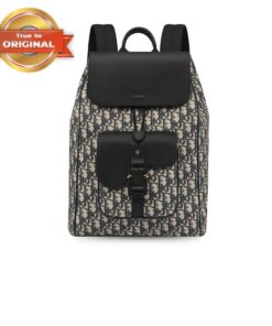 [True-to-ORIGINAL] Dior Saddle Backpack Beige For Men 15.5 Inches/ 40 Cm 1ADBA200YKS_H27E