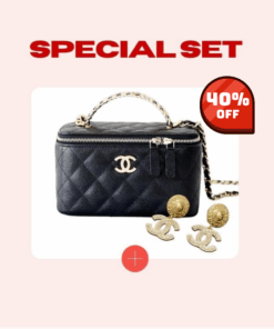 Special Set Chanel: Small Vanity Case Bag + Earrings