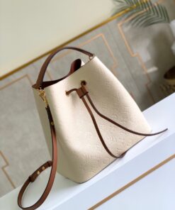 Louis Vuitton NeoNoe MM Bucket Bag Monogram Empreinte Creme For Women 10.2in/26cm LV M45307