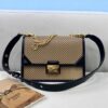 Fendi Medium Kan U Black and Brown Bag For Woman 25cm/10in
