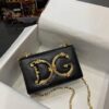 Dolce Gabbana Nappa DG Girls Shoulder Bag Black For Women 8.3in/21cm DG BB6498AZ80180999