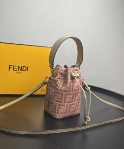 Fendi Mon Tresor Pink Mini Bag For Woman 18cm/7in