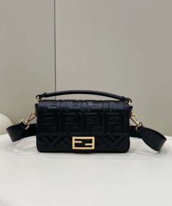 Fendi Baguette Black For Women, Women's Handbags, Shoulder And Crossbody Bags 10.6in/27cm FF 8BR600A72VF15ZW