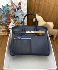 Hermes Birkin Colormatic Bag 30 Black, Gold Toned Hardware Bag For Women, Women's Handbags, Shoulder Bags 11.8in/30cm