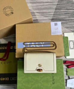 Gucci Diana Mini Bag With Bamboo White For Women, Women's Bags 7.5in/19cm GG