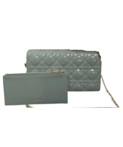 Christian Dior Lady Dior Pouch Gray For Women 8.5in/21.5cm CD S0204OVRB_M41G