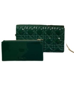 Christian Dior Lady Dior Pouch Green For Women 8.5in/21.5cm CD