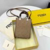 Fendi Mini Sunshine Shopper Beige For Women, Women's Handbags, Shoulder And CrossBody Bags 7.1in/18cm FF 8BS051