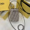 Fendi Mon Tresor Small Beige Bag For Woman 18cm/7in