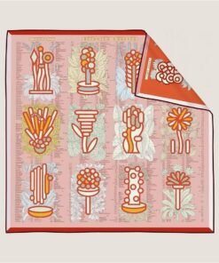 Hermes Plant Atlas 90 Double-sided Square Scarf