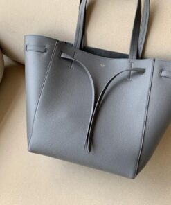 Celine Small Cabas Phantom In Soft Grained Grey For Women 12in/31cm 189023TNI.10DC