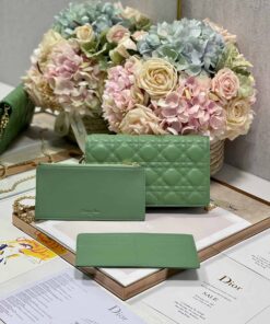 Christian Dior Lady Dior Pouch Turquoise For Women 8.5in/21.5cm CD