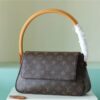 Louis Vuitton Mini Looping Flap Shoulder Bag Monogram For Women 9.4in/24cm Brown LV M51147