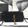 Saint Laurent Kate Tassel Small Shoulder Bag Black For Women 10.2in/26cm YSL 6042760UD7W1011