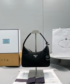 Prada Re-Nylon Re-Edition 2000 Mini-Bag Black For Women, Women's Bags 8.6in/22cm 1NE515_RDH0_F0002